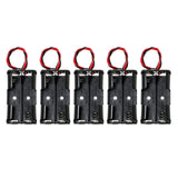 5X Armature Support Boite boitier pour 2 Pile Batterie AA LR06 avec Fils Noir Rouge coupleur