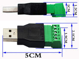 X3 Bornier USB 2 Male 5 Broches Adaptateur USB2 Terminal Domino Raspberry pi sans Soudure Connecteur - ADAPTOUT Marque FRANÇAISE