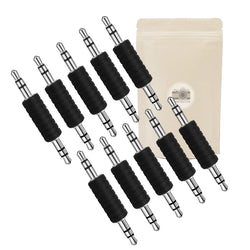 Adaptout 10X Coupleur 3,5 mm Mini jack male male stereo