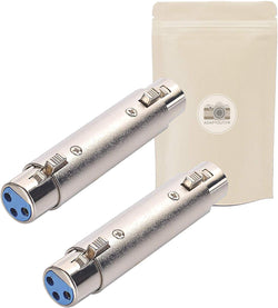 Adaptout 2X coupleurs XLR femelle à 3 broches vers XLR femelle