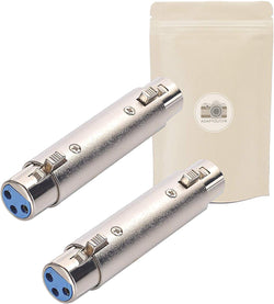 Adaptout 2 coupleurs XLR femelle à 3 broches vers XLR femelle