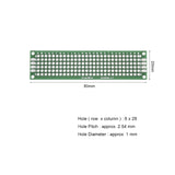 20X PCB Board 2 x 8 cm electronique Entrainement Maquette Support Composants Raspberry Circuit imprimé