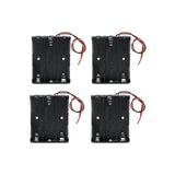 5X Armature Support Boite boitier pour 3 Pile Batterie 18650 avec Fils Noir Rouge coupleur