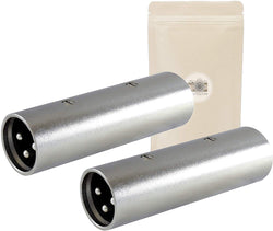 Lot de 2 adaptateurs XLR mâle à 3 broches XLR mâle