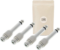 Adaptout X4 Adaptateur Prise Gros Jack 6.35mm Male vers Fiche RCA Femelle Connecteur Audio Mono Marque FRANÇAISE
