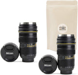 Lot de 2 MUG Bouteille Isotherme Type Objectif Nikon 24 70 Tasse Pot à Crayon Appareil Photo - ADAPTOUT Marque FRANÇAISE