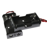 10X Armature Support Boite boitier pour 2 Pile Batterie AA LR06 avec Fils Noir Rouge coupleur