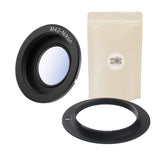 X2 M42 AI : 1 Classique + 1 avec Lentille ∞ Bague D'ADAPTATION Compatible Objectif M42 vers BOITIER Compatible Nikon AI F AI-F avec LENTILLE Adaptateur 100% Métal Bague Adaptation