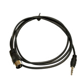 2X Cable Adaptateur DIN 5 Pin MIDI Male vers Prise Mini Jack 3,5 mm Stereo Male Audio HiFi 150 cm