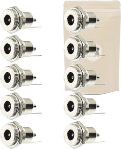 X10 Prise 12 Volt Femelle en Métal 9A 9 Ampères Connecteur 5.5mm x 2.1mm Alimentation Fiche à Souder 12V Standard - ADAPTOUT Marque Française