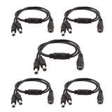 4X Doubleur séparateur vipère Cable 12v DC 5,5 x 2,1 mm Extension 30cm caméra Alimentation sécurité