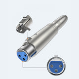 4X Adaptateur XLR Femelle 3 pins vers Gros jack 6,35 mm Femelle Stereo micro enceinte audio