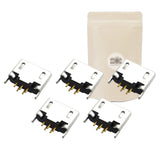 5X Micro Prise USB 2.0 Femelle PCB Board a souder 5 pins Chargeur Piece de Rechange