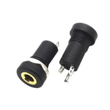 10X Embase Prise Mini Jack Stereo 3,5 mm Femelle plaqué Or 18k façade écrou