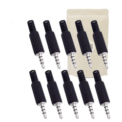 Adaptout 10X Prise male mini jack 3,5 mm TRRS a souder audio micro commande
