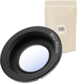M42 AI ∞ Bague D'ADAPTATION Compatible Objectif M42 vers BOITIER Nikon AI F AI-F Mise AU Point A L'INFINI avec LENTILLE Adaptateur 100% Métal Bague Adaptation - ADAPTOUT Marque FRANÇAISE