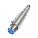 4X Adaptateur XLR Femelle 3 pins vers Gros jack 6,35 mm Femelle Stereo micro enceinte audio