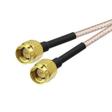 Adaptout 2X Cable SMA duplicateur de signal 1 Femelle vers 2 male 15cm coaxial plaqué or blindé 3G 4G LTE