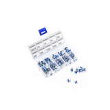 Boite de 100 résistances variables 10 types RM065 6mm ajustables electronique PCB a souder