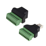 4X Bornier RJ45 Male Domino 8 Voies sans Soudure