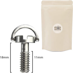 VIS Longue 1/4" Pouce avec Anneau 18 mm 11 mm Metal pour Appareil Photo DSLR Trépied Monopode Plateau Rapide - ADAPTOUT Marque FRANÇAISE