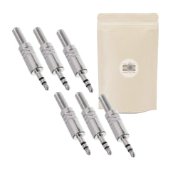 Adaptout X6 Jack Prise Jack 3.5mm Male à Souder Stéréo Fiche Male Minijack Connecteur Soudure Mini 100% métal Marque FRANÇAISE