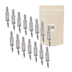 X15 Jack Prise Jack 3.5mm Male à Souder Stéréo Fiche Male Minijack Connecteur Soudure Mini 100% métal - ADAPTOUT Marque FRANÇAISE