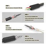 Adaptout 10X Prise male mini jack 3,5 mm TRRS a souder audio micro commande