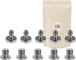 X10 : 5 Vis de Fixation sans Anneau 3/8" + 5 x 1/4" pour Appareil Photo DSLR Trépied 3/8 1/4 Pouce Monopode Plateau Rapide - ADAPTOUT Marque FRANÇAISE