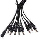 4X Doubleur séparateur rallonge 8 Voies vipère Cable 12v DC 5,5 x 2,1 mm Extension 30cm caméra Alimentation sécurité