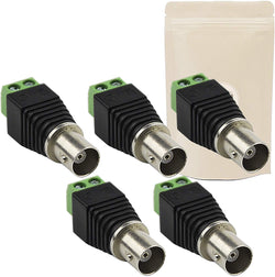 5X Domino BNC Femelle Adaptateur 2 entrées sans Soudure connecteur Video s-Video - Adaptout Marque Française