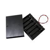 2X Armature Support Boite boitier pour 8 Pile Batterie AA LR06 avec Fils Noir Rouge coupleur