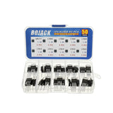 Boite de 50 pièces transistors LM317T L7805 L7806 L7808 L7809 L7810 L7812 L7815 L7818 L7824 PCB Board Circuit imprimé éléctronique a souder