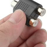 3X Doubleur séparateur Prise RCA Femelle vers 2 Prises RCA Femelle Mono Signal Splitter minijack Audio HiFi
