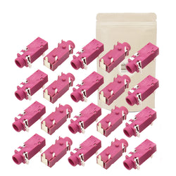 20X Prise Mini Jack 3,5 mm Femelle a souder PCB Board Stereo Rose Microphone
