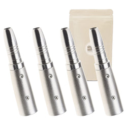 4X Adaptateur XLR Male 3 pins vers Gros Jack 6,35 mm Femelle Stereo Micro Enceinte Audio