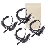 4X Doubleur séparateur rallonge 8 Voies vipère Cable 12v DC 5,5 x 2,1 mm Extension 30cm caméra Alimentation sécurité