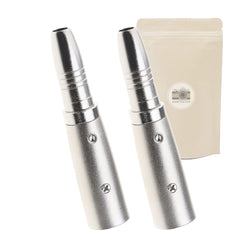 2X Adaptateur XLR Male 3 pins vers Gros Jack 6,35 mm Femelle Stereo Micro Enceinte Audio