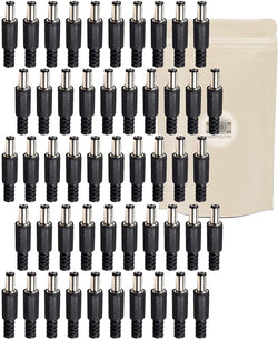 Lot de 50 Prise 12 Volt Mâles Connecteur 5.5mm x 2.1mm Alimentation Fiche à Souder 12V - ADAPTOUT Marque Française